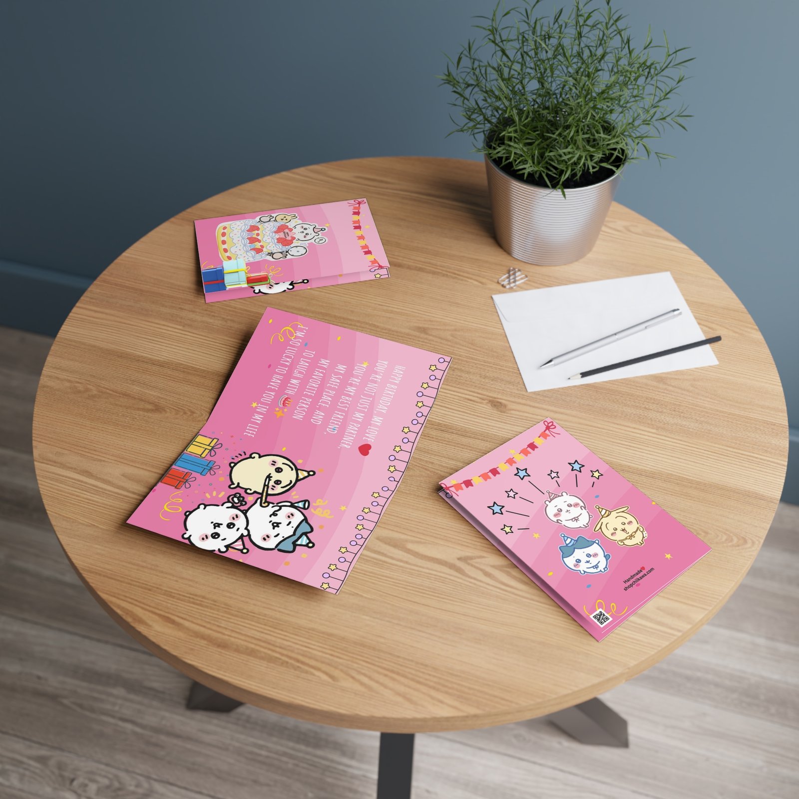 Chiikawa Happy Birthday Card