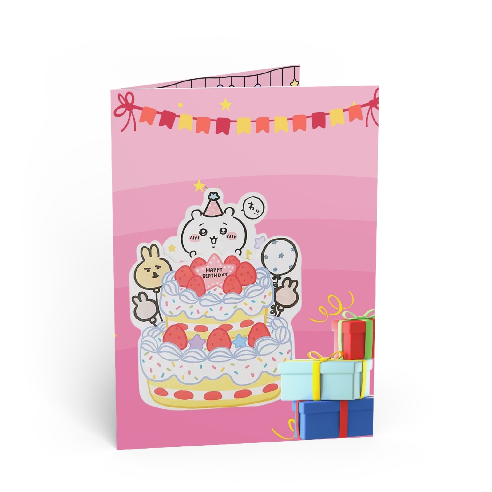 Chiikawa Happy Birthday Card