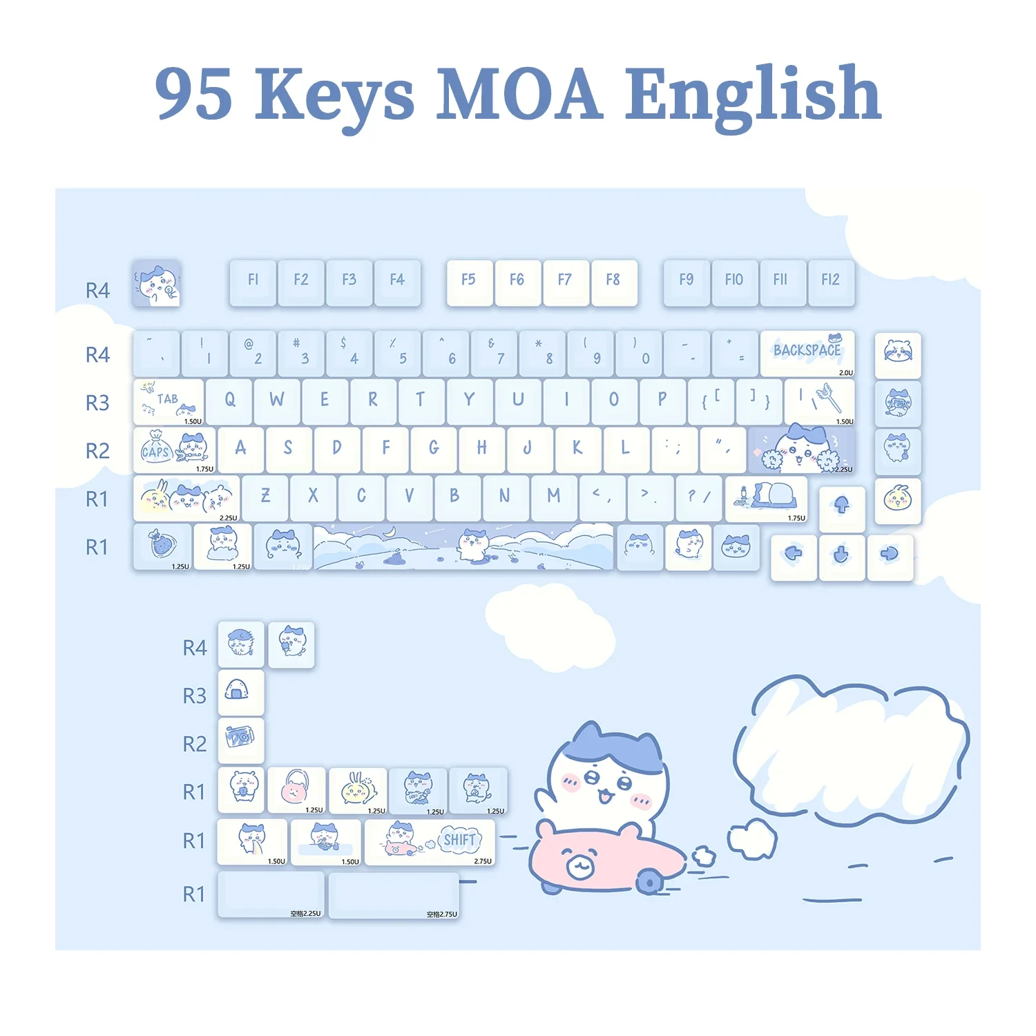 kf-S7069301dbc4a4a5e81edde746beeea83B Chiikawa Keyboard