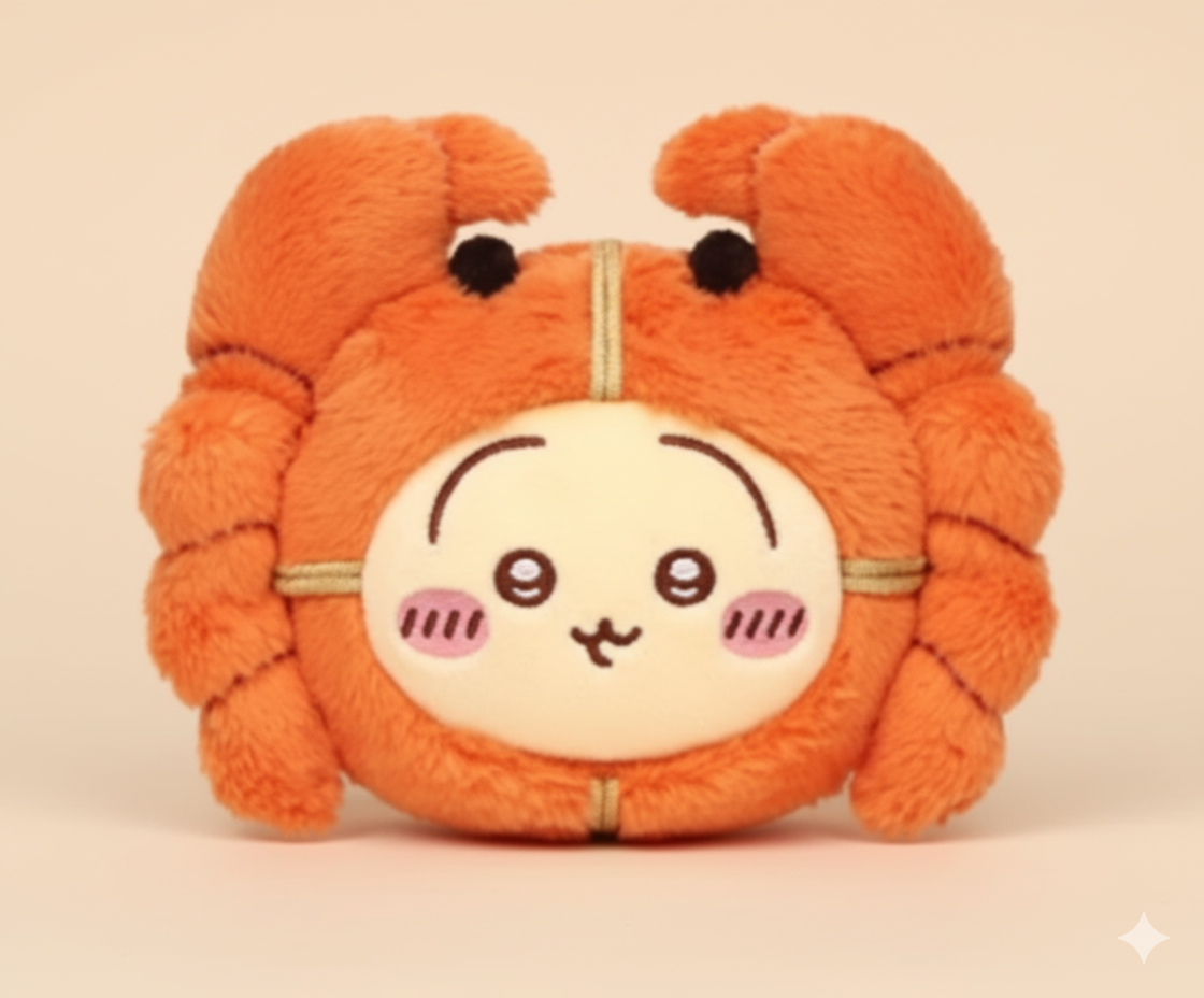 CHiiKAWA Shanghai Limited Edition Hairy Crab Usgai Plush Keychain-1 CHiiKAWA Shanghai Limited Edition Hairy Crab Usgai Plush Keychain