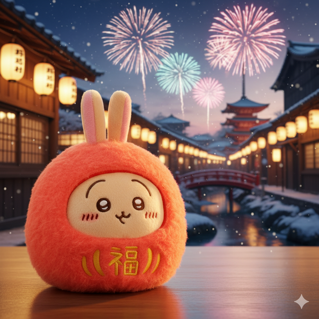 Chiikawa Daruma Usagi Plush