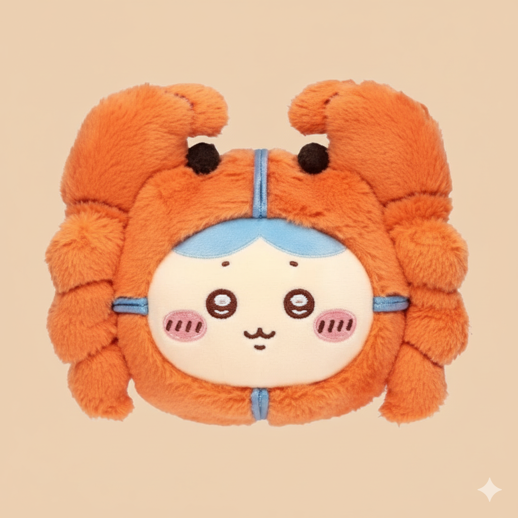 Chiikawa Shanghai Limited Edition Hairy Crab Chiikawa Plush Keychain Chiikawa Shanghai Limited Edition Hairy Crab Chiikawa Plush Keychain