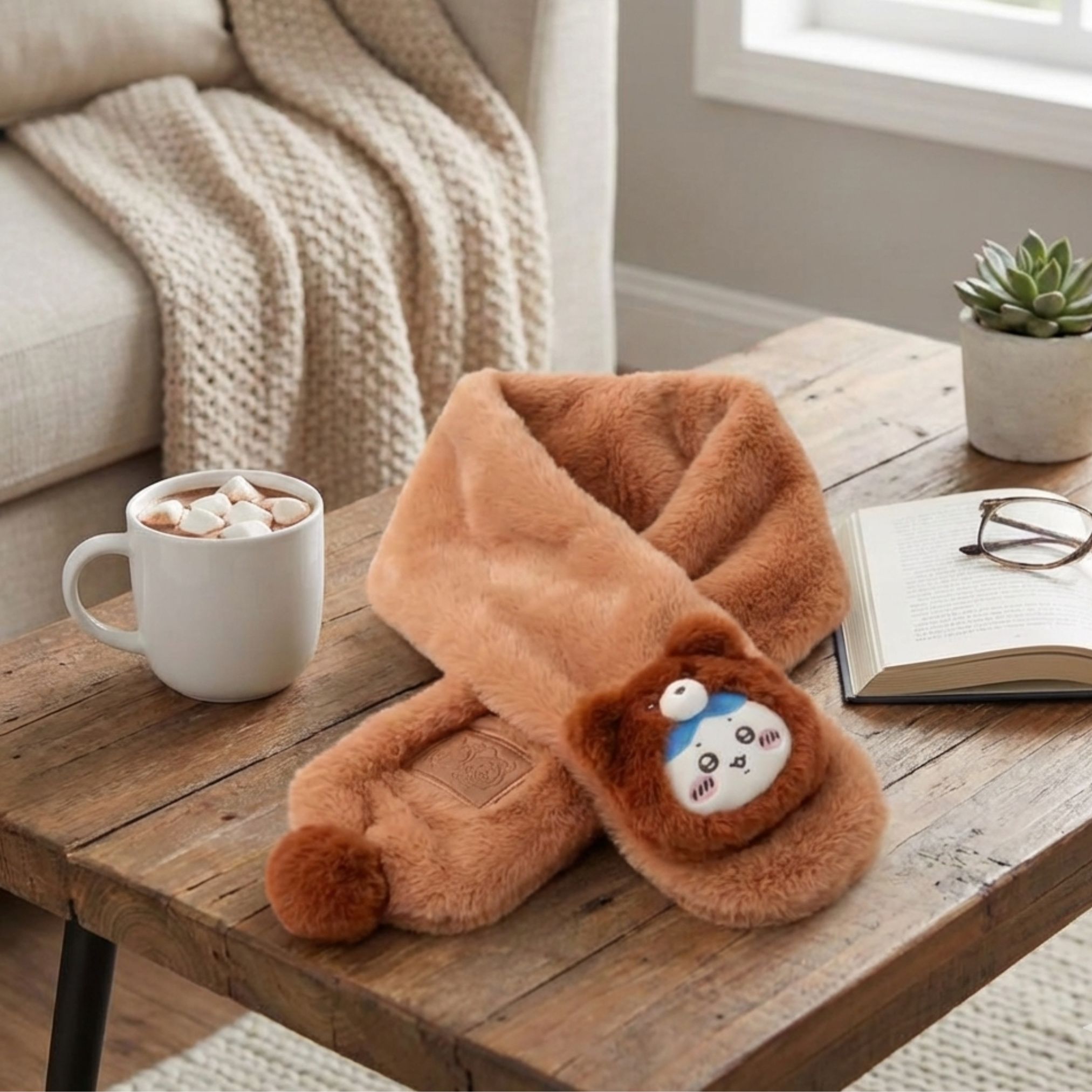 Chiikawa Fluffy Scarf