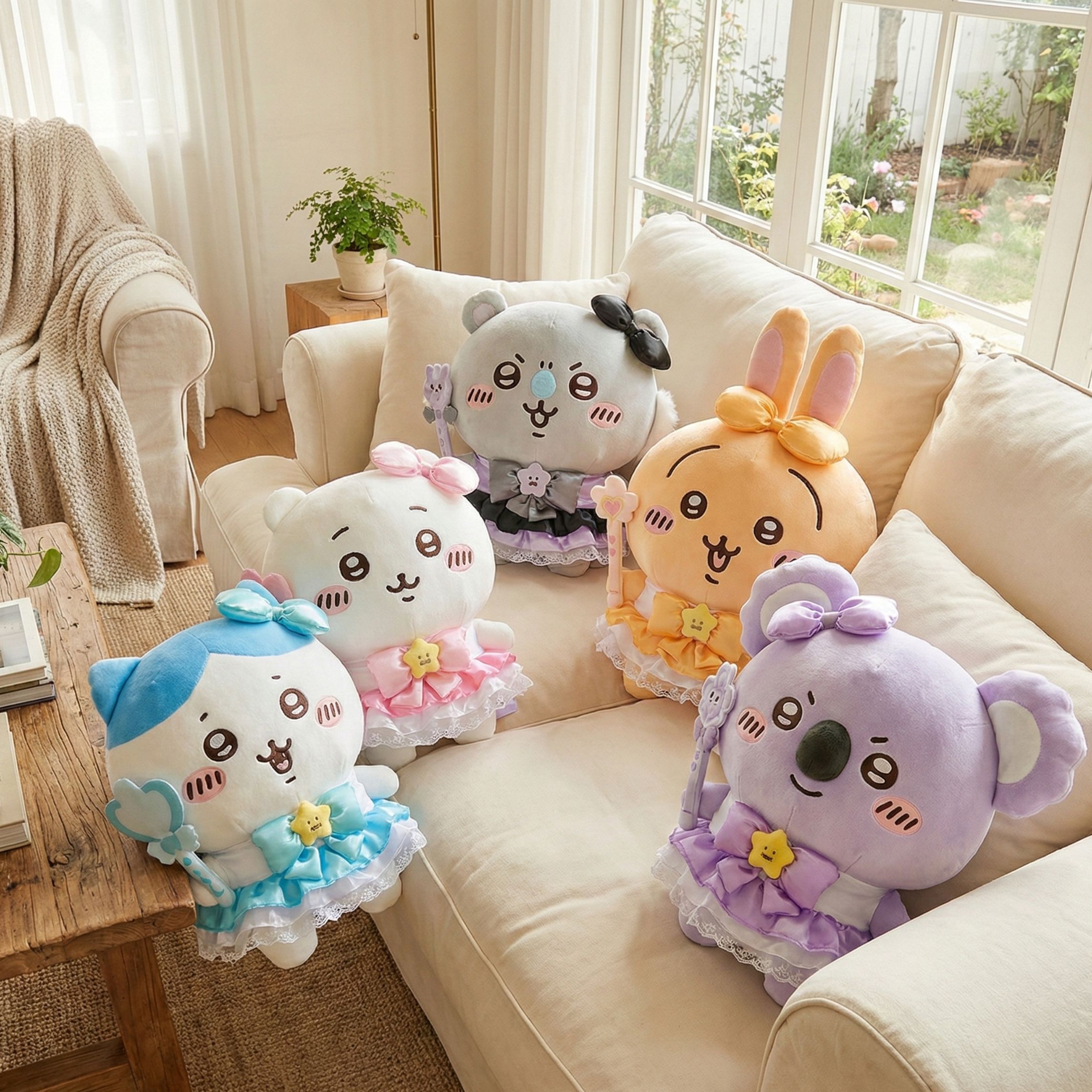 Chiikawa Magical Girl Plush Keychains